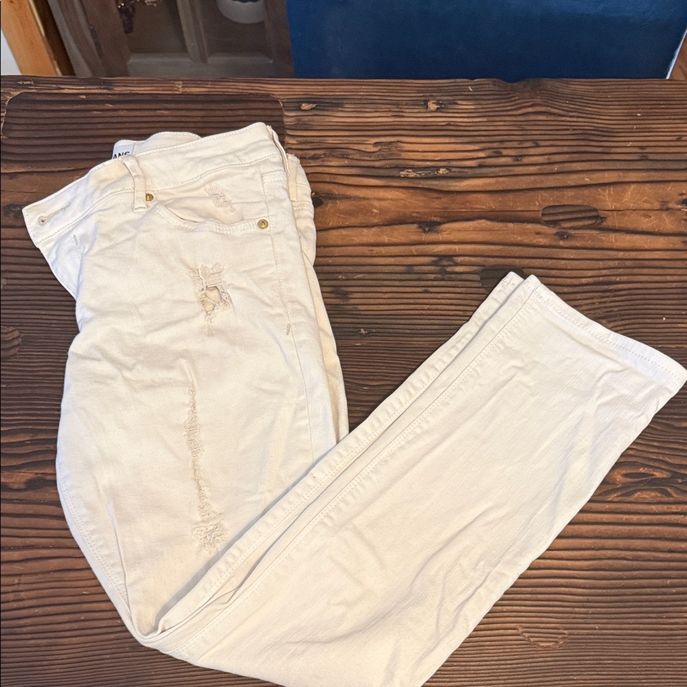 Express Light Cream Jeans